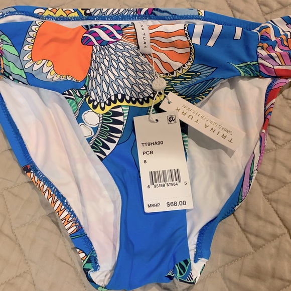 Trina Turk Tahiti Floral Print Bottom - Picture 4 of 4